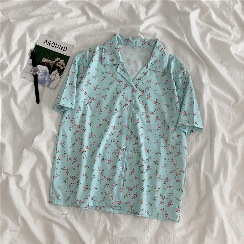 Natasha – Short Sleeve Plus Size Women's Shirt in Korean Style