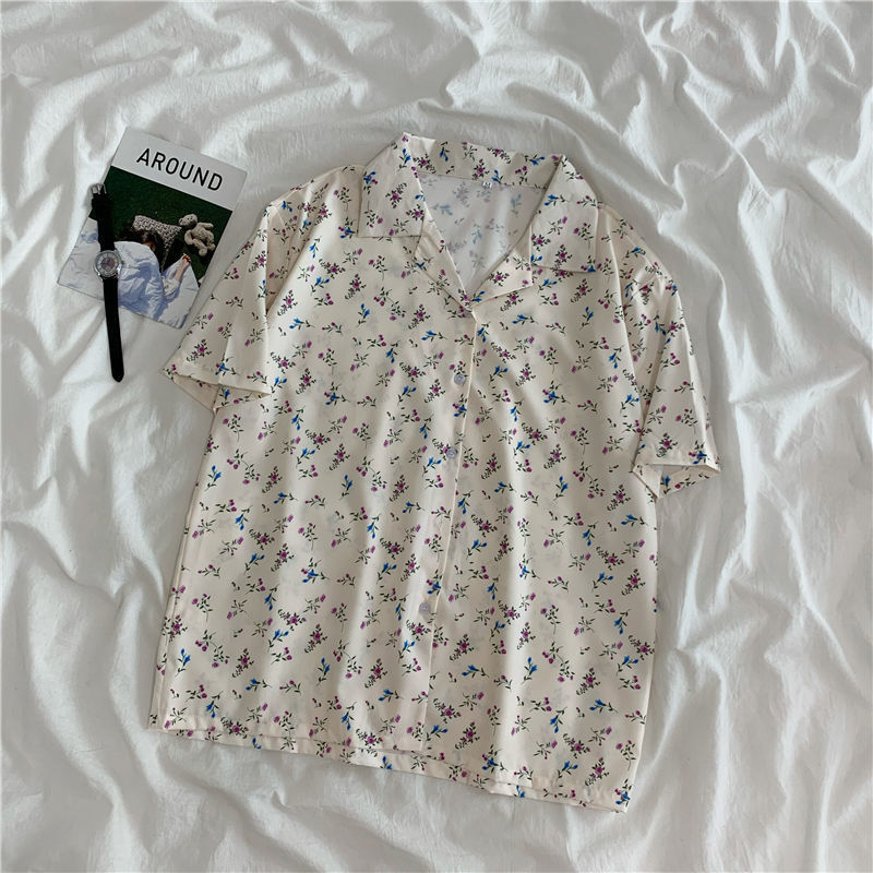 Natasha – Short Sleeve Plus Size Women's Shirt in Korean Style