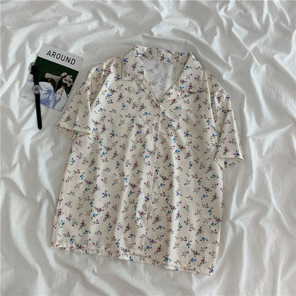 Natasha – Short Sleeve Plus Size Women's Shirt in Korean Style