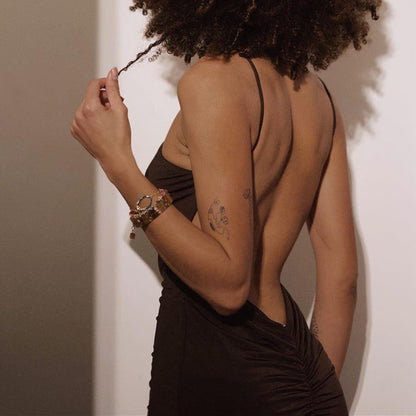 Christine – Long Halterneck Dress