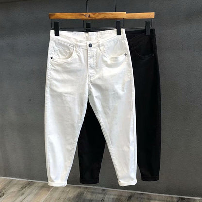 Richard – Men's White Slim-Fit Summer Jeans