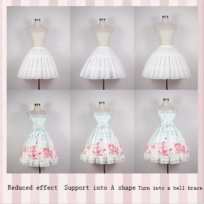 Rachel – Adjustable Lolita Petticoat with Herringbone Pattern