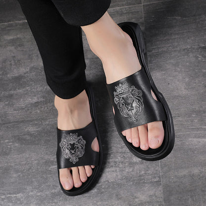 Allan – Summer Men's Beach Sandals in Vegan Leather