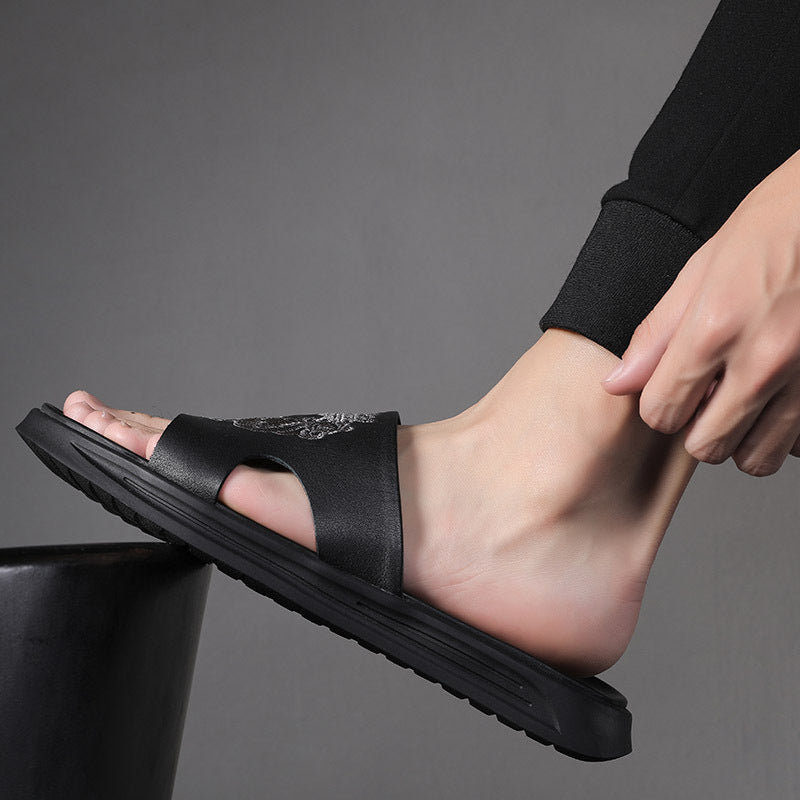 Allan – Summer Men's Beach Sandals in Vegan Leather