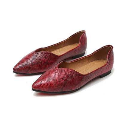 Emma – Ballerina Flats with Serpentine Pattern