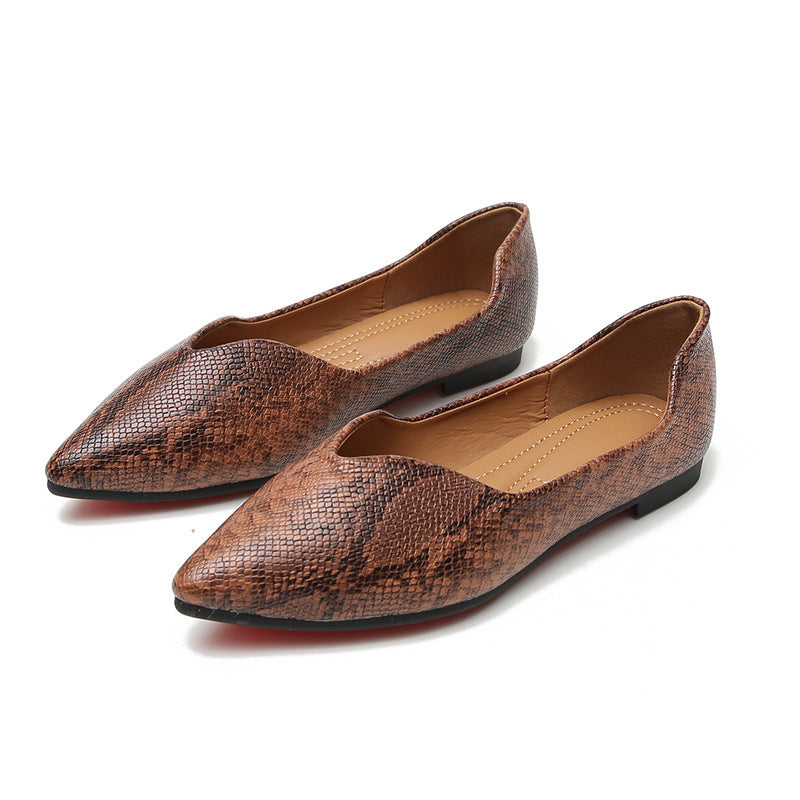 Emma – Ballerina Flats with Serpentine Pattern
