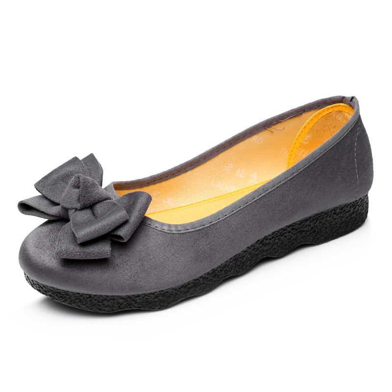 Angela – Ballerina Shoes with Bow and Round Toe
