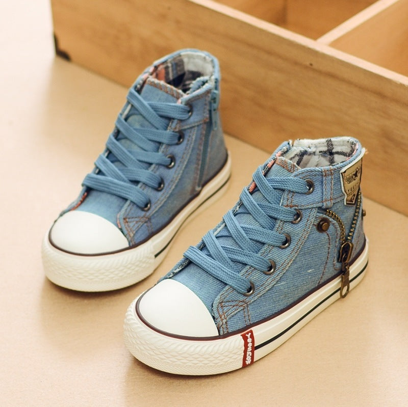 Rose – Breathable Denim Sneakers for Kids