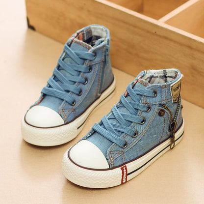 Rose – Breathable Denim Sneakers for Kids
