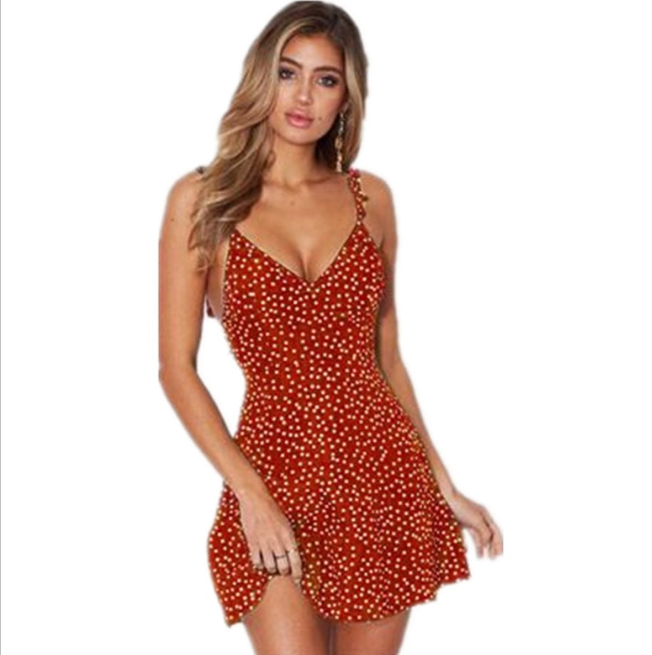 Kim – Polka Dot Beach Dress