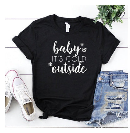 Carol – Women's Cotton T-Shirt with Cross Motif