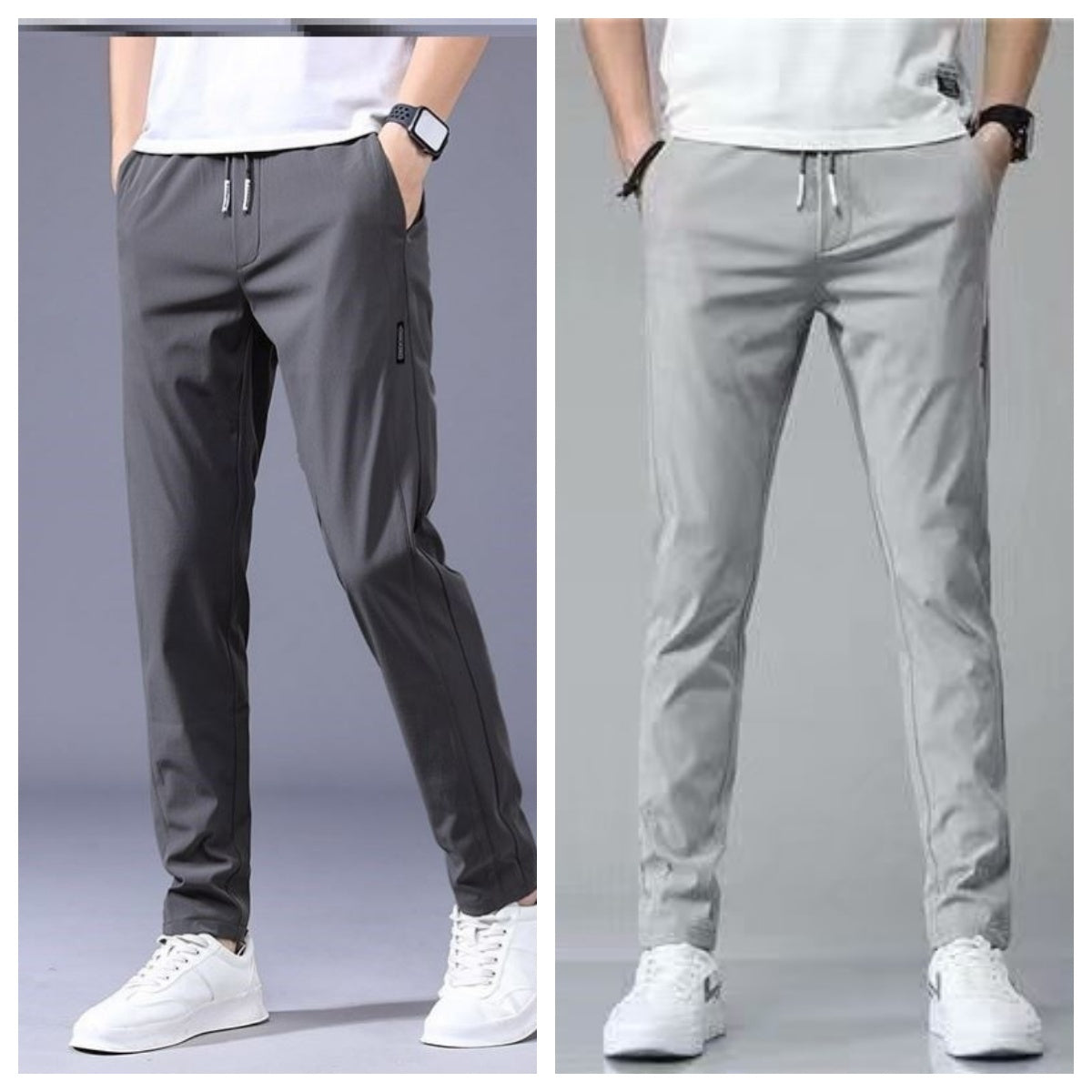 Nick – Casual Men's Sweatpants with Drawstring in Korean Style