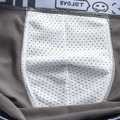 Justin – Breathable Men's Boxer Shorts with Contrast Color