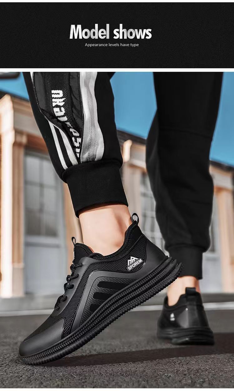 Cameron – Breathable Casual Sneakers in Premium Vegan Leather