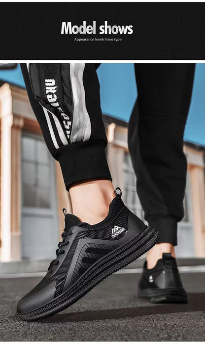 Cameron – Breathable Casual Sneakers in Premium Vegan Leather