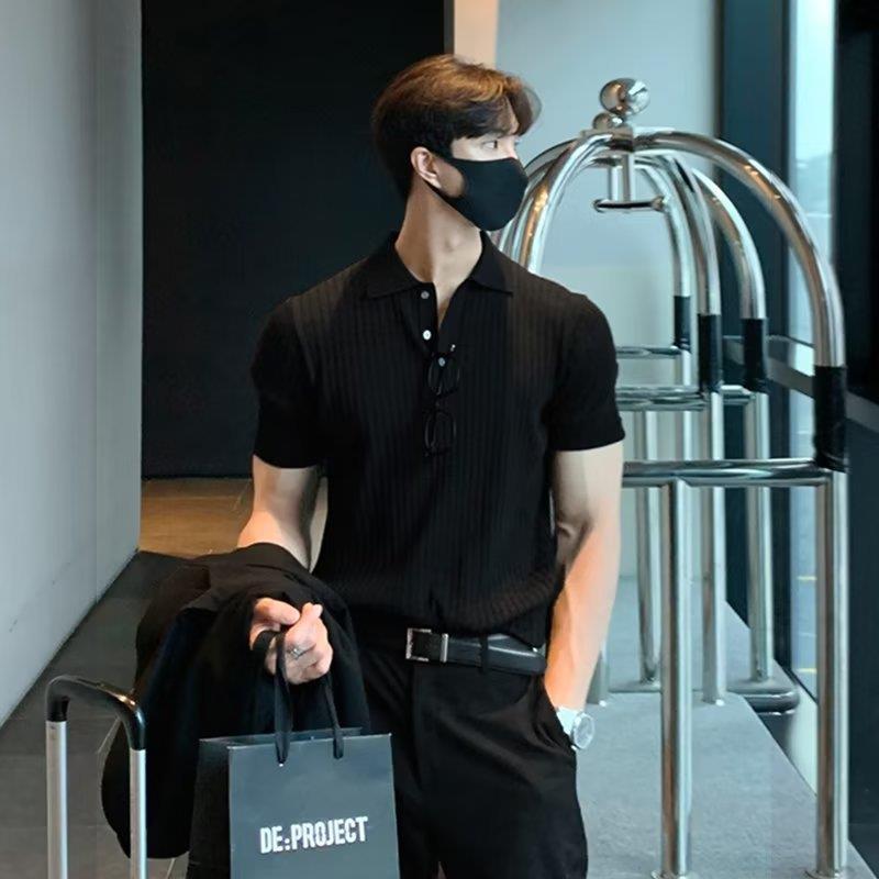 Barry – Polo Shirt in Korean Style Cotton Blend