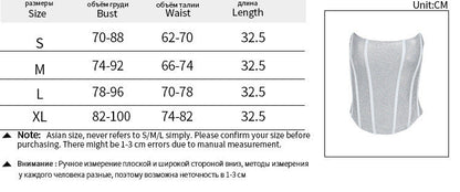 Denise – Shiny Slimming Corset Tube Top