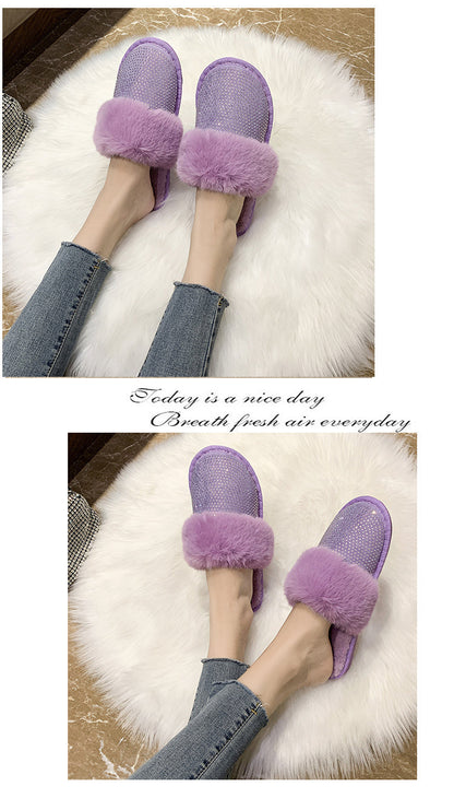 Sharon – Flat Women's Sandals with Rhinestones