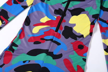 Julia – Camouflage Pattern Yoga Jumpsuit