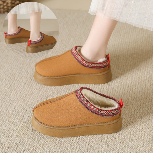 Melissa – Fluffy Women's Slippers with Thick Sole