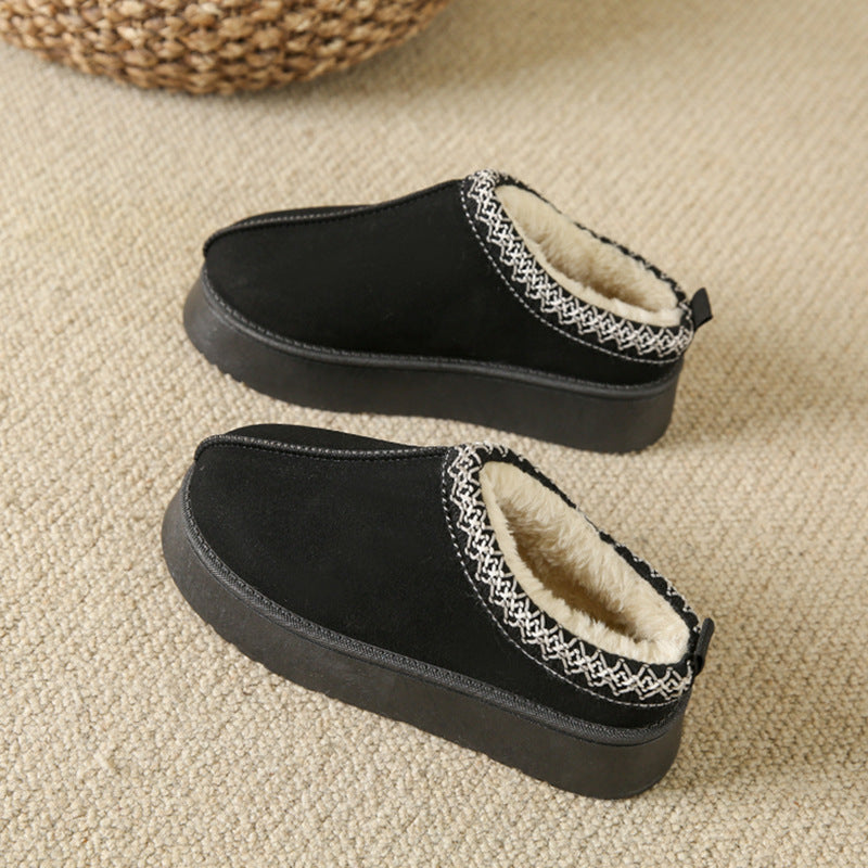 Melissa – Fluffy Women's Slippers with Thick Sole