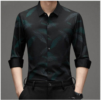 Norman – Long Sleeve Trend Shirt for Men, No Iron