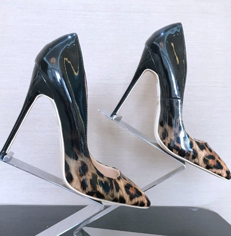 Holly – Elegant Women's High Heels with Leopard Print