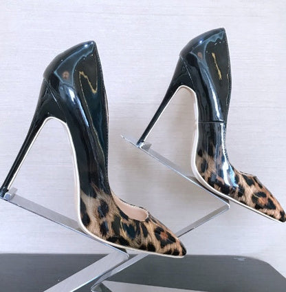 Holly – Elegant Women's High Heels with Leopard Print