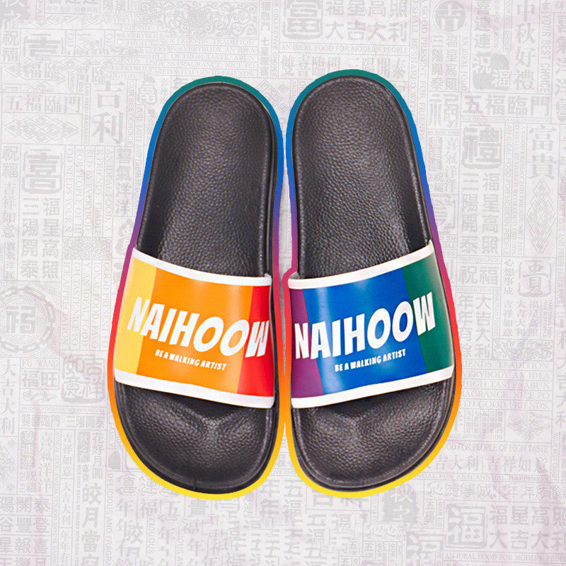 Joanne – Rainbow Plastic Sandals