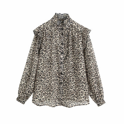 Angela – Printed Chiffon Shirt