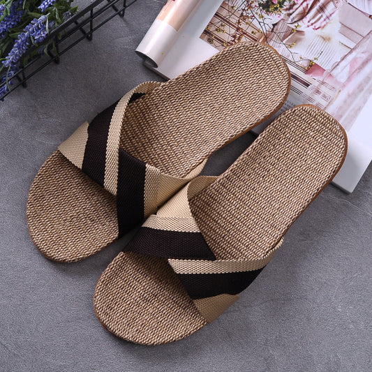 Cliff – Non-Slip Linen Slippers