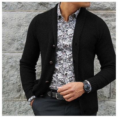 Glenn – Single-Breasted Men's Knit Sweater