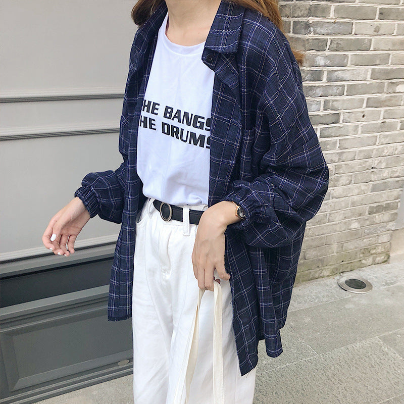 Jade – Plaid Blouse