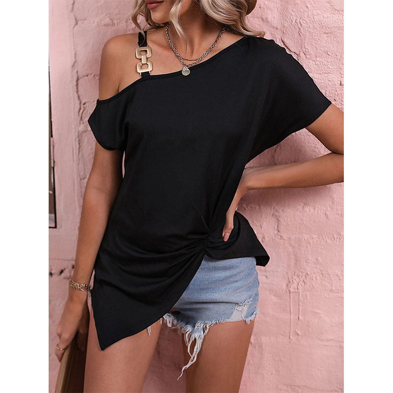 Robyn – Off-Shoulder Summer Blouse with Asymmetric Design