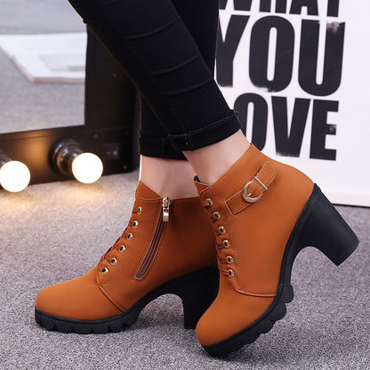 Glenn – Cross-Strap Ankle Boots with Martin Style