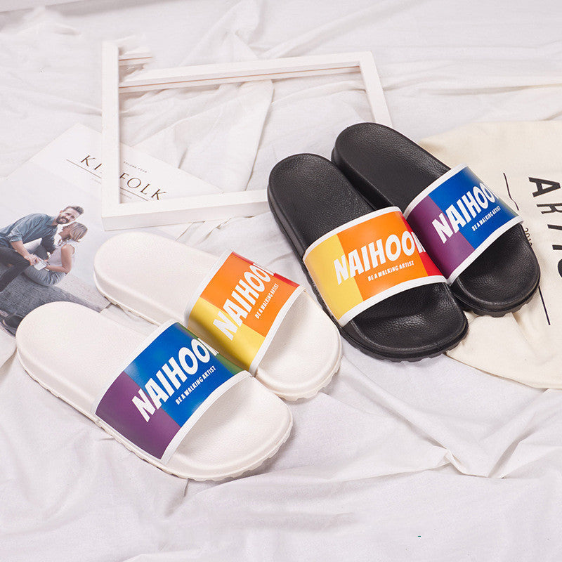 Joanne – Rainbow Plastic Sandals