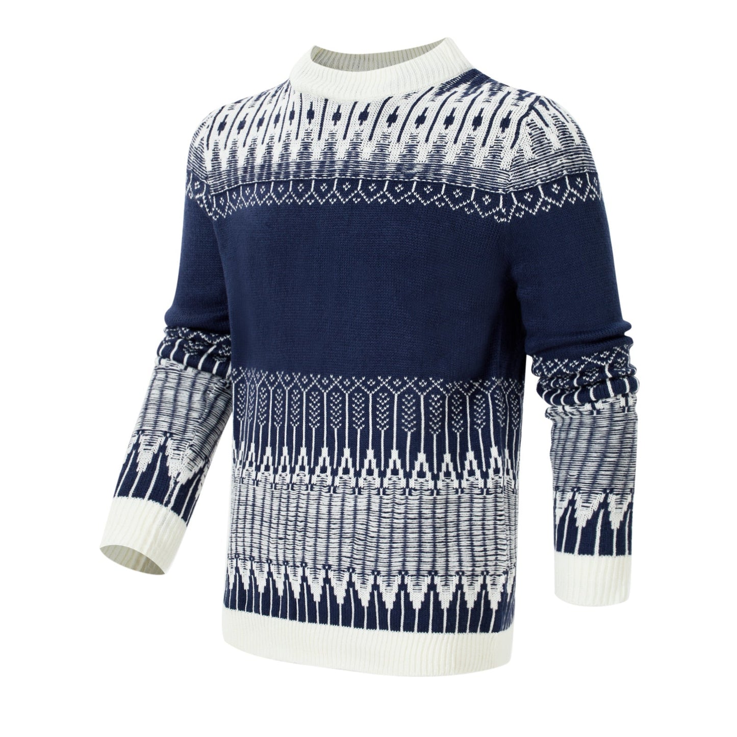 Michael – Unisex Sweater with Fair Isle Pattern