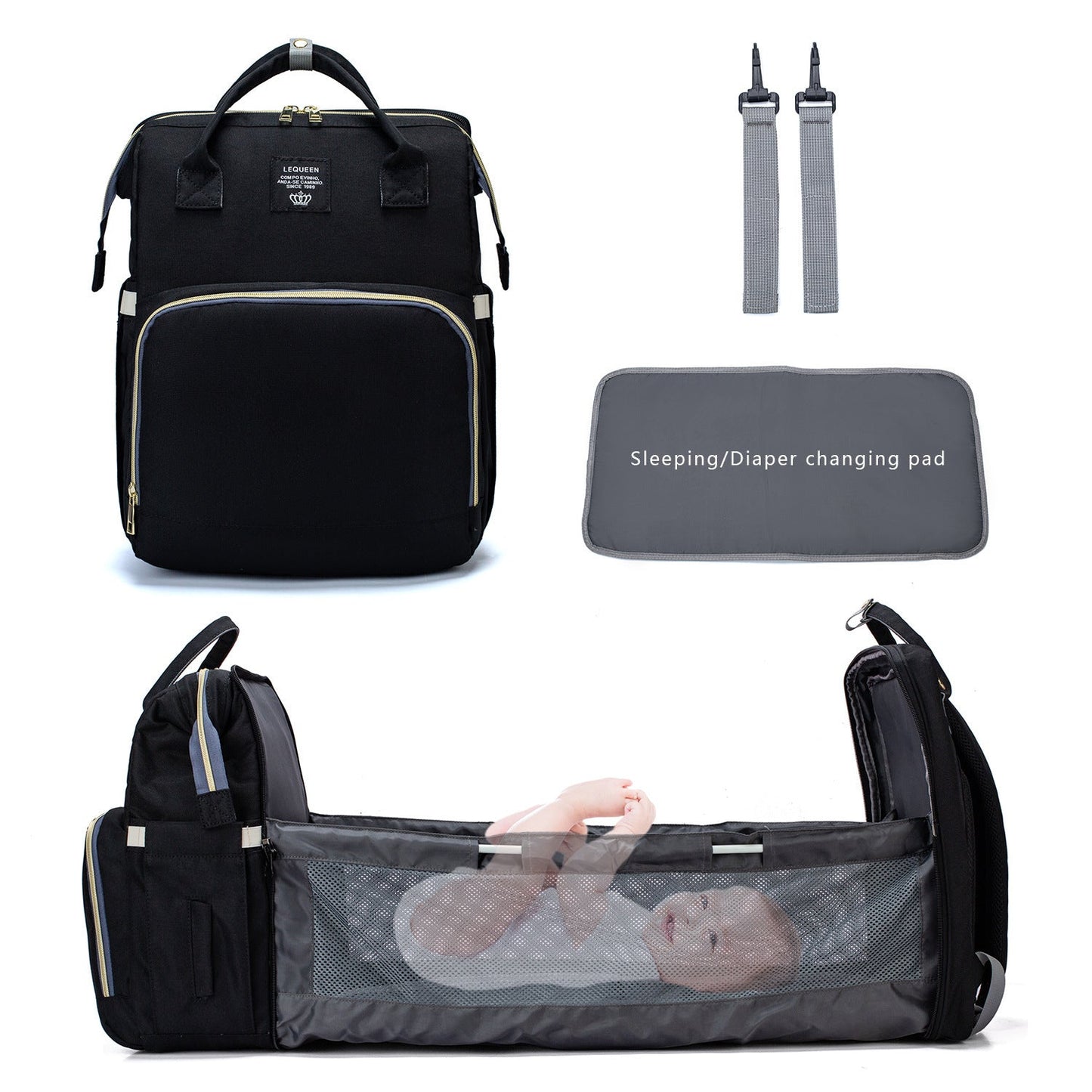 Phoebe – Large Capacity Stylish Diaper Bag