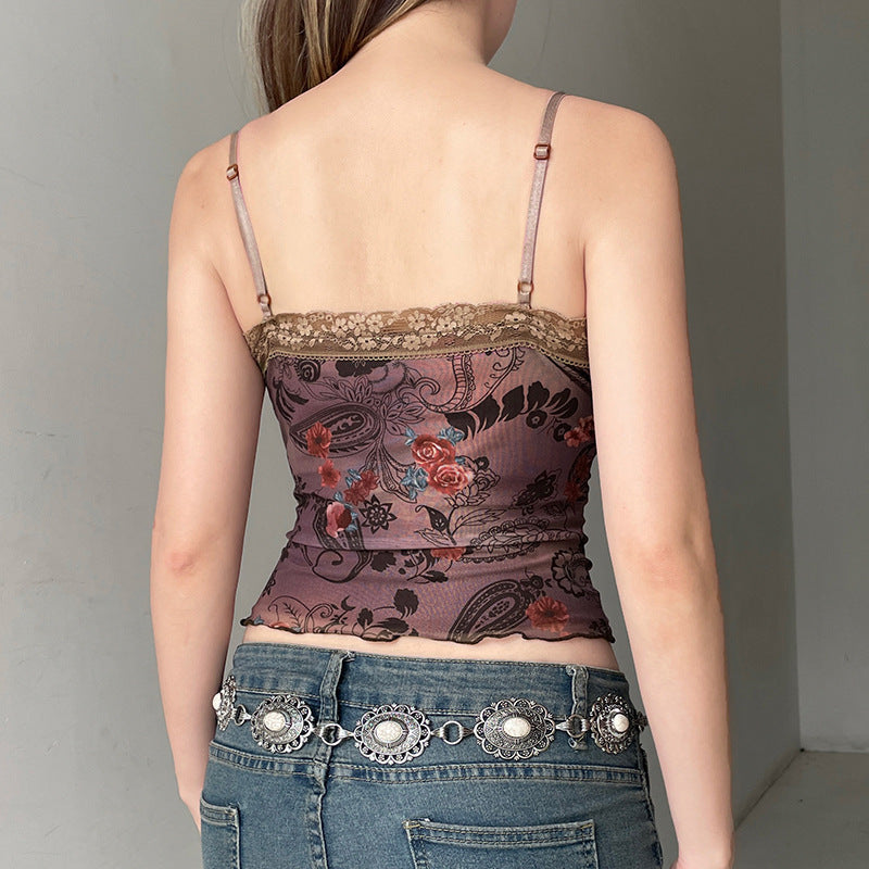 Amy – Floral Pattern Women's Camisole