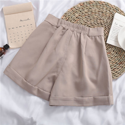 Chelsea – Versatile Roll-Up Wide-Leg Casual Shorts