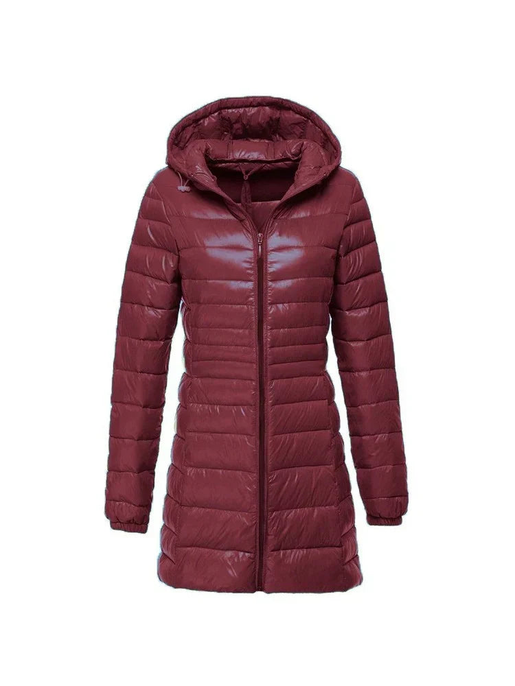 Rachael – Long Quilted Women's Winter Coat
