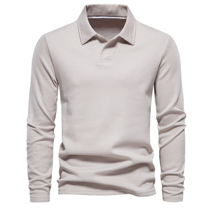 Martin – Long Sleeve Polo Shirt for Men in Solid Design