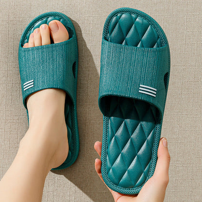 Tara – Slip-On Slippers with New Check Design