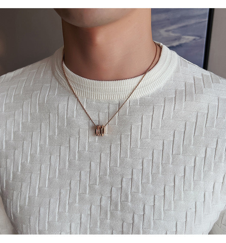 Leslie – Slim Fit Crew Neck Sweater in Breathable Knit