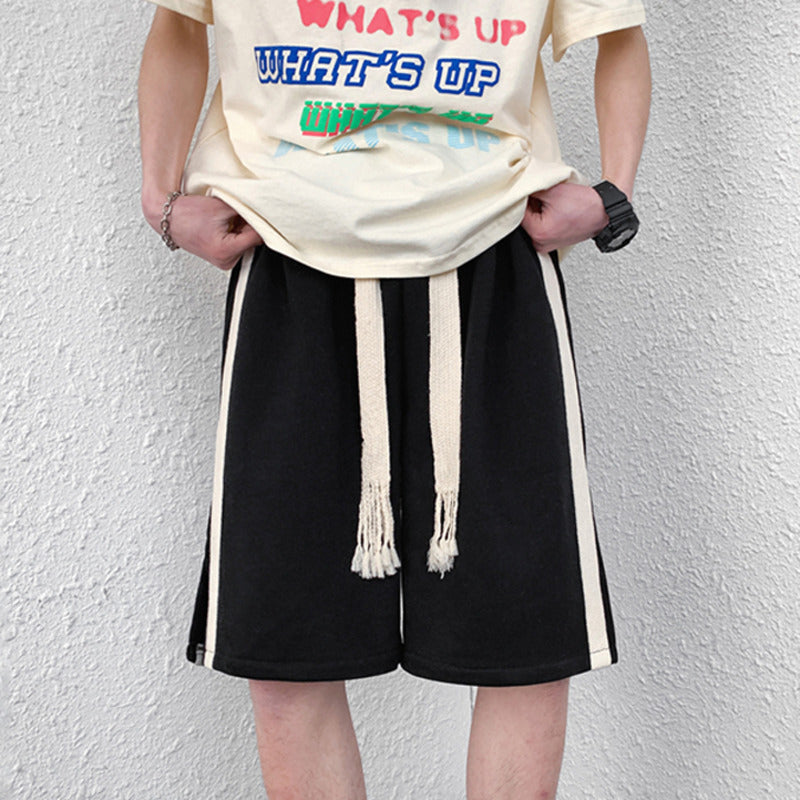 Stanley – Men's Loose Shorts with Woven Rope