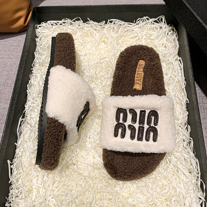 Jessie – Fluffy Women's Slippers in Premium Vegan Suede