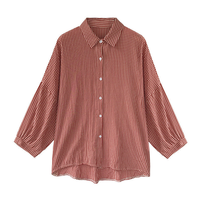 Kate – Women's Plaid Blouse in Plus Sizes