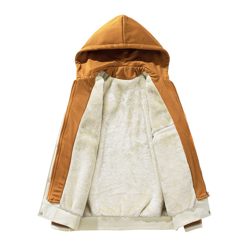 Jacob – Men's Fleece Hoodie Cardigan in Solid Colors