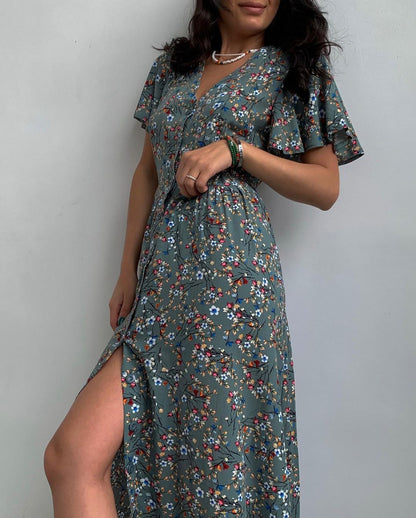 Jessica – Floral Tunic Dress with Slit