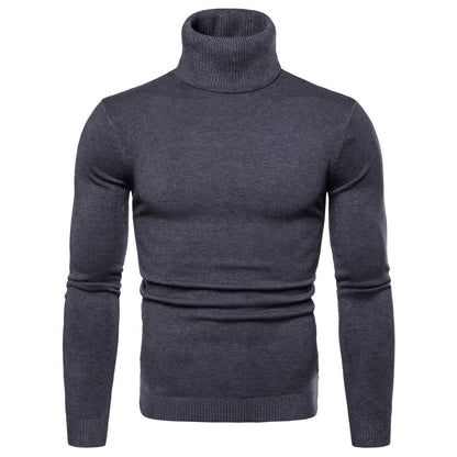Lawrence – Slim Thermal Turtleneck Sweater for Men in Solid Designs